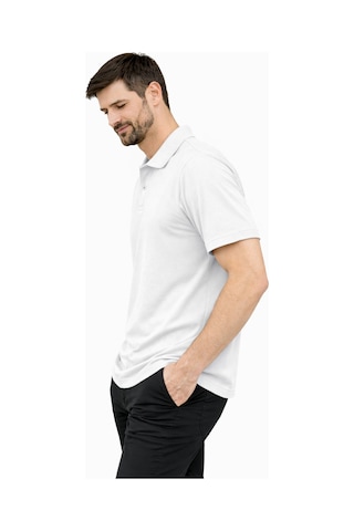 Mekaizen Erkek Slim Fit Polo Yaka Tişört Dar Kesim Basic Kısa Kollu Günlük T-shirt Beyaz