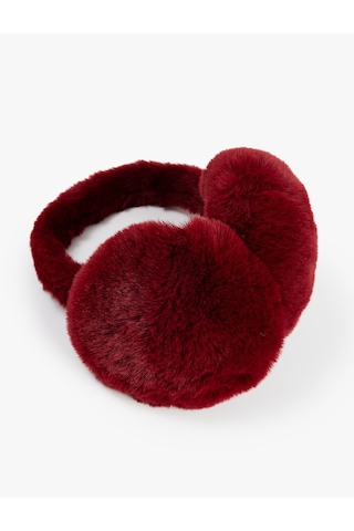 Koton Peluş Kulaklık Bordo 6wak50040aa Bordo