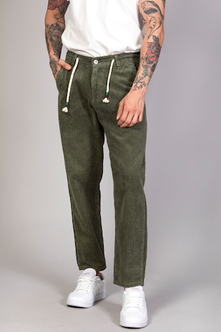 Little Cup Jeans Co Erkek Haki Baggy Fit Rahat Kalıp Kadife Pantolon