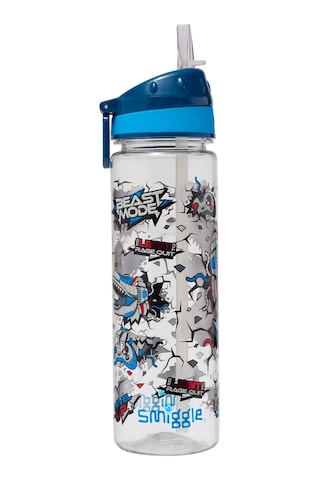 Smiggle - Fly High Bpasız 650ml Pipetli Suluk Desenli