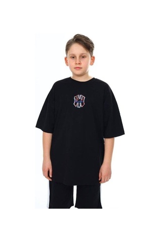 Erkek Çocuk Ny Baskılı Tshirt-14541 SIYAH
