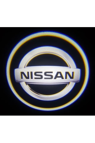 OtoÇizgi Nissan Araçlar için Pilli Yapıştırmalı Kapı Altı Led Logo Aynı Gü OtoÇizgi