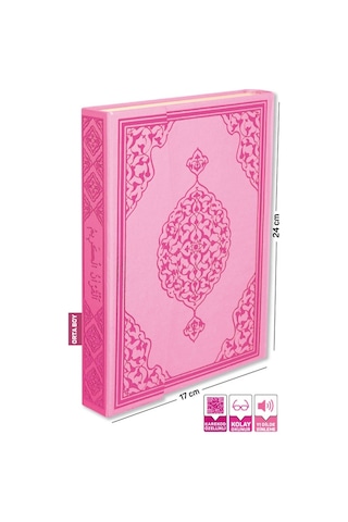 Kuranı Kerim Bilgisayar Hatlı Pembe Renk Orta Boy - Merve Yayınları