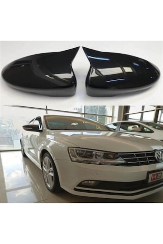 Volkswagen Jetta (2015 - 2018) Batman Yarasa Ayna Kapağı (parlak Si