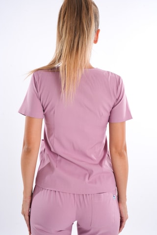Pudra Lily Model Fermuarlı Soft Likra Doktor Hemşire Üniforma 001