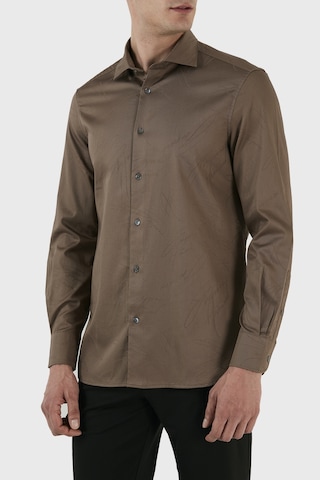 Emporio Armani Erkek Gömlek 3R1C86 1NVYZ 0440 TOPRAK Kahverengi
