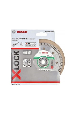 Bosch X-Lock Best For Ceramic Extra Clean Turbo 115mm Elmas Kesme Diski - 2608615131