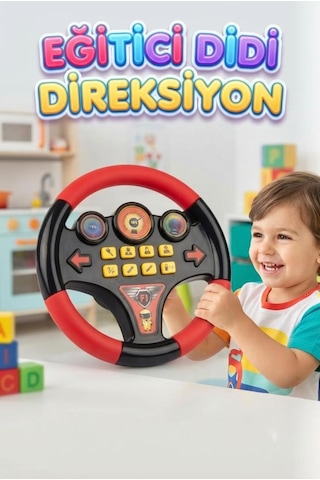 Eğitici Sesli Direksiyon Minik Sürücülerin Eğlenceli Yol Arkadaşı 70170008
