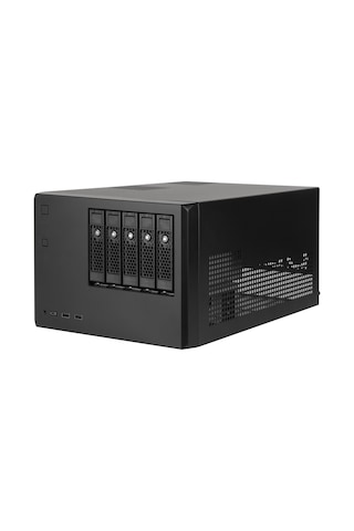 SilverStone CS351 5 Adet SAS-12G/SATA-6G Destekli mATX NAS Kasası