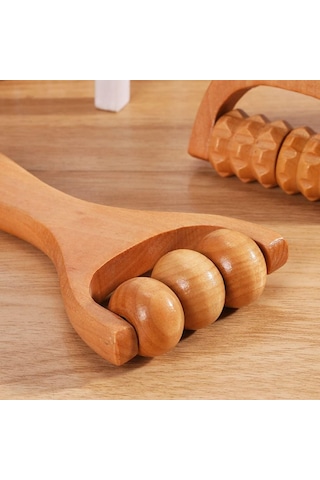 Parçalı Ahşap Masaj Silindiri Tetik Nokta Silindiri Ağrıyan Kaslar Vücut Masaj Aleti Yüz Boyun Ayaklar Baldır Bacaklar Kollar Doku Rahatlaması Çok Renkli