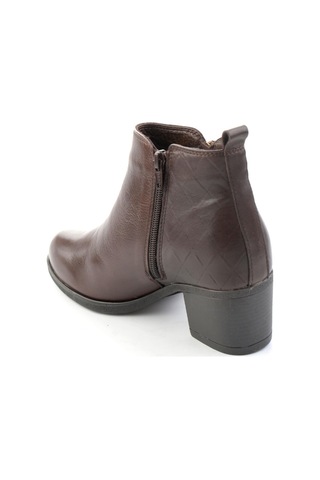Bambi Kahve Hakiki Deri Kadın Bot & Bootie K02750043103