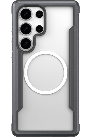 Galaxy S25 Ultra Kılıf Magsafe Uyumlu Airbagli Raptic Shield Serisi Şeffaf Yüzey Kapak Siyah Siyah
