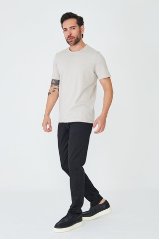 Siyah Tencel Kumaş Erkek Yazlık Chino Pantolon