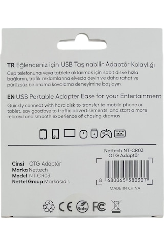 Nettech Nt-cr03 Lighting + Type-c + Micro To Usb Sd Kart Okuyucu - Gri Diğer