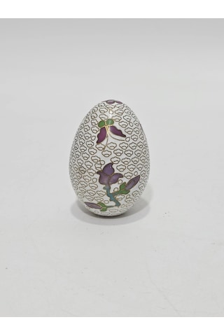 Cloisonne Mineli Dekoratif Yumurta 6,5cm Çok Renkli