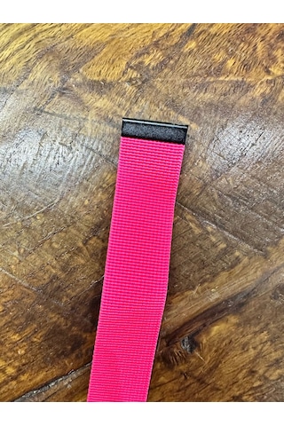 2 Adet Fosforlu Pembe Dikiş Giyim Aksesuarı Aplike 21x2,5 Cm