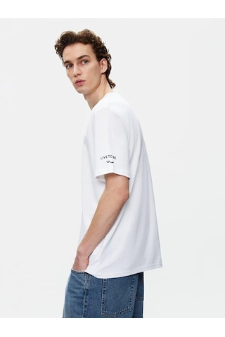 Ltb Naroba Erkek T-shirt - Beyaz