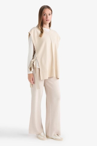 Defacto Regular Fit Basic Düz Beli Lastikli Düz Paça Triko Pantolon D6912ax25wnbg300 Bej-bg300
