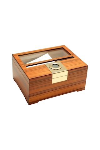 Premiumquality Quito Kahverengi Sedir Humidor Puro Kutusu - Tr9631