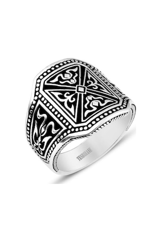 925 Ayar Gümüş Pusat Yüzüğü (429485147)