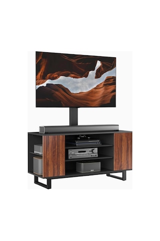 Fitueyes Tv Standı 32 70", Ayarlanabilir Yükseklik, 25 Dönebilir, 40 Kg Tv Ünitesi Siyah