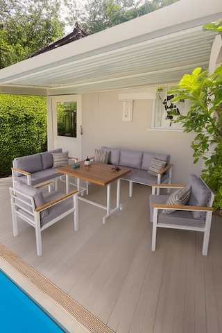 Neokas Bahçe Mobilyası, 1 +1 +2+ 3+ Masa, Balkon Takımı, Kafe Koltuğu, Bekleme Alanı Koltuğu Beyaz