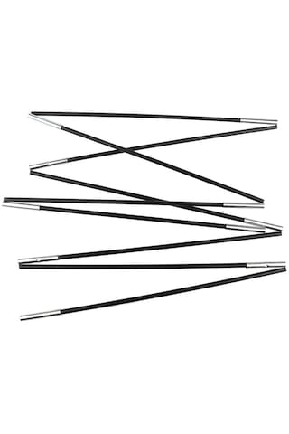 Homyl 2 Parça Fiberglas Kamp Yürüyüş Seyahat 7-bölüm Siyah