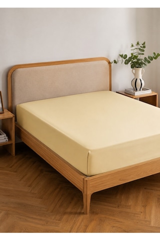 Bella Maison Premium Tencel King Size Lastikli Saten Çarşaf 180x200x35 Yeşil