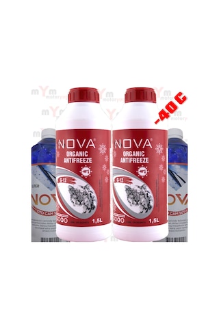 Nova -40 Derece Kırmızı Antifriz 2 X 1.5Lt 3Litre 2Su