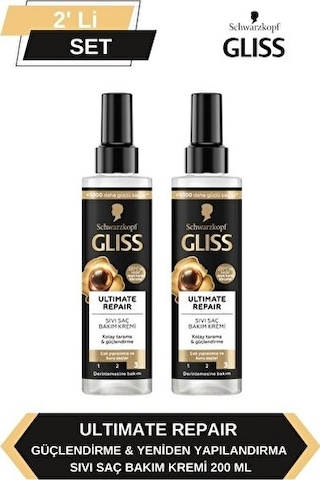 Gliss Ultimate Repair Sıvı Saç Kremi 2 x 200 ML