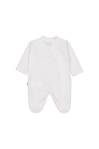 Albimini Minidamla Zürafa Nakış Çıtçıtlı 1-6 Ay Tulum - Ekru