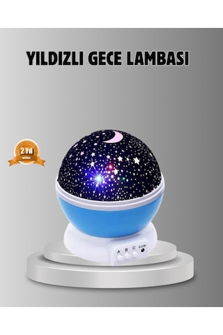 Çocuk Gece Lambası 6 Modlu Renkli Led Enerji Tasarruflu Masal Işığı - Lisinya