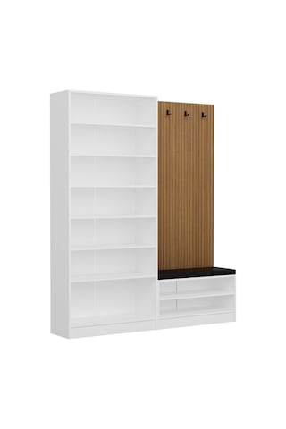 Kale Dekor Panel 2 Bölme Raf Portmanto+ayk Mind Byz 2 Kapaksız