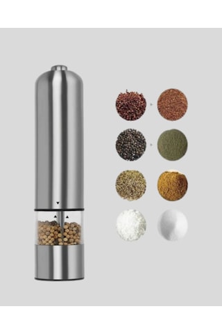 Otomatik Pilli Tuz Ve Karabiber Öğütücü Seti Renkli