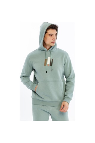AR-MA Arma Erkek Kapüşonlu Sweatshirt Kanguru Cepli, 3 İplik Şardonlu, Regular Fit, %70 Pamuk %30 Polyester K30254628502 Mavi