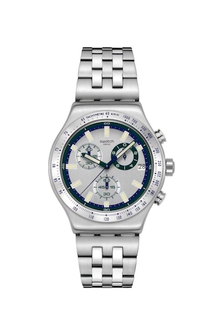 Yvs539g Swatch Midnight İn The Mirror Erkek Kol Saati Yvs539g Metal
