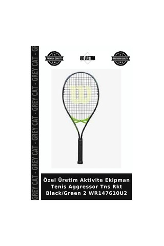 Özel Üretim Aktivite Ekipman Tenis Aggressor Tns Rkt Black/green 2 Wr147610u2