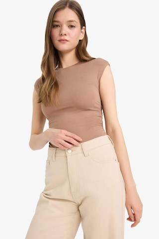 DeFacto Coool Fitted Bisiklet Yaka Basic Düz Modal Kısa Kollu Tişört F5187AX25SMBN591