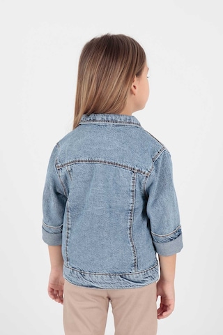 Ahengim Kız Çocuk Ayıcıklı Pamuklu Jean Ceket Günlük Modaya Uygun Ak22176023 001