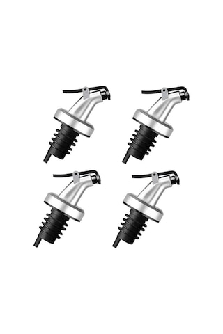 Orret Home 4 Adet Yağdanlık Tıpası Damlatmaz Şişe Ucu Dökme Ağızlığı Yağlık Sirkelik Sızdırmaz Kapaklı Tapa Gümüş Sku: Smg8690010523488 Açık Gri