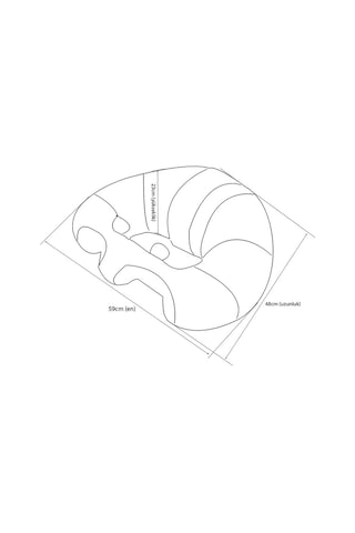 Bebek Destek Oturma Minderi Bebeyatmaz - Lacivert Kırmızı