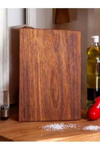 Eksiz Masif Doğal Ahşap Kesme Sunum Doğrama Tahtası