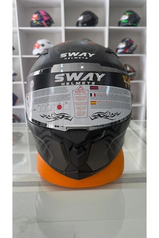 Sway SW 820 Xamurai Full Face Motosiklet Kaskı Siyah
