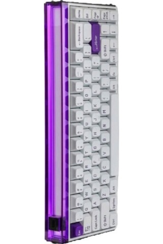 Made68 Pro+ Purple Light %65 Ttc Purple Heart Kom Manyetik Sw 8k He Hotswap Rgb İngilizce Klavye