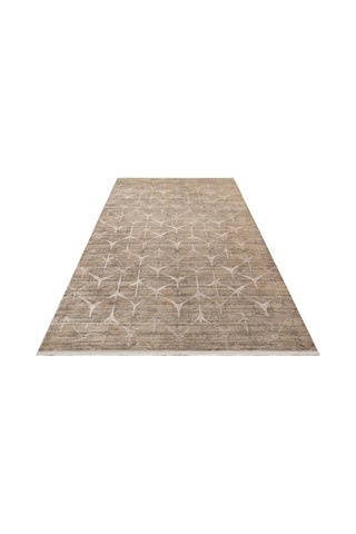 Latte Beige Overdyed Yumuşak İpeksi Tuşeli Yüksek Halı