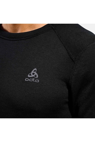 Odlo Odlo Active Warm Bl Top Crew Neck L/s Erkek Siyah İçlik Üst 6000 Siyah
