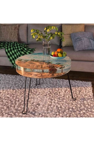 Epoksi Silikon Yuvarlak Yerli Sehpa Kalıbı 40 Cm