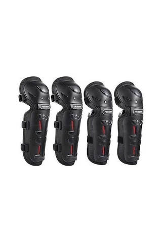 Novahub Yeşil Ve Pedleri Motosiklet Kadınlar Için Erkekler Diz Dirsek Adet 4 Wh Yeşil