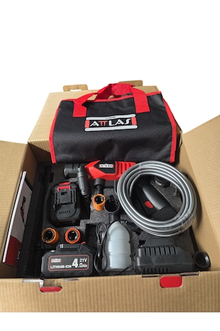 Attlas 21 HPW-402C 21V Akülü Basınçlı Yıkama Tabancası 2x4.0AH Akü Dahil - A0901011