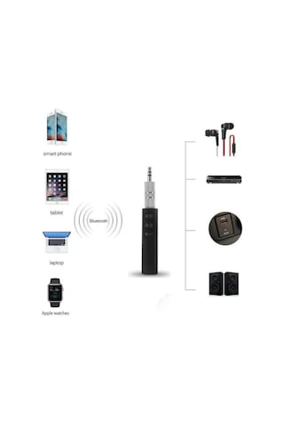 Bluetooth Aux Araç Kiti Mp3 Çalar Ts03 Siyah